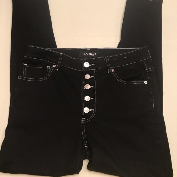 Express Pants - Express black skinny stretch hi rise jean legging